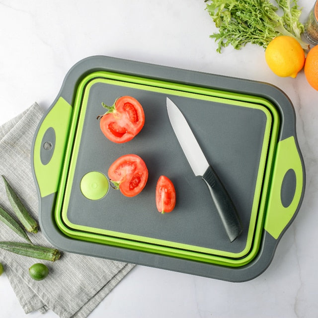 2-in-1 Folding Drain Basin & Chopping Board