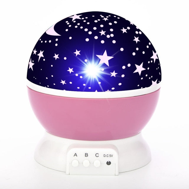 Rotating Starry Galaxy Projection Lamp