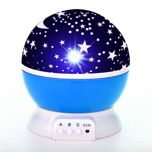 Rotating Starry Galaxy Projection Lamp