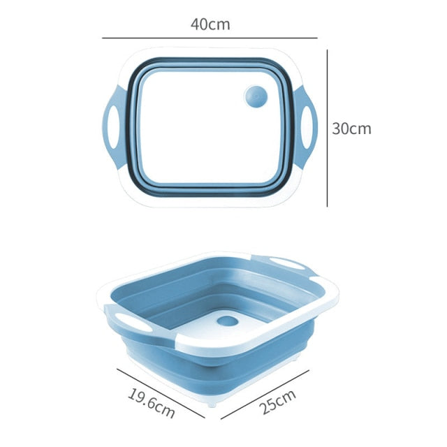 2-in-1 Folding Drain Basin & Chopping Board